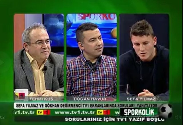 Gökhan Değirmenci ve Sefa Yılmaz TV1'de Sporkolik Programına konuk oldular.