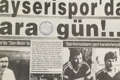 Kayserispor'da Kara Gün 16 Ocak 1992