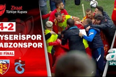 2021-2022 Türkiye Kupası: Kayserispor 4-2 Trabzonspor -Maçın Özeti.