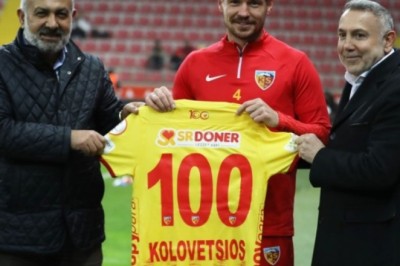 Kayserisporlu Dimitrios Kolovetsios 100.Maçına Çıktı.