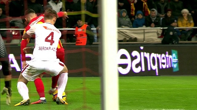 2017-2018 Kayserispor 1-3 Galatasaray Maçını Özet Görüntüsü