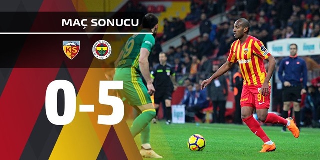 SL: Kayserispor 0-5 Fenerbahçe