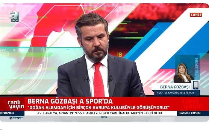 Kayserispor Başkanı Berna Gözbaşı, A Spor'a özel açıklamalarda bulundu.