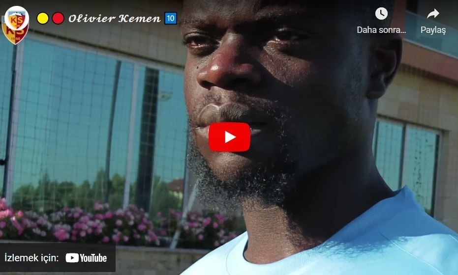Kayserispor'dan Olivier Kemen'e Hoş Geldin Videosu
