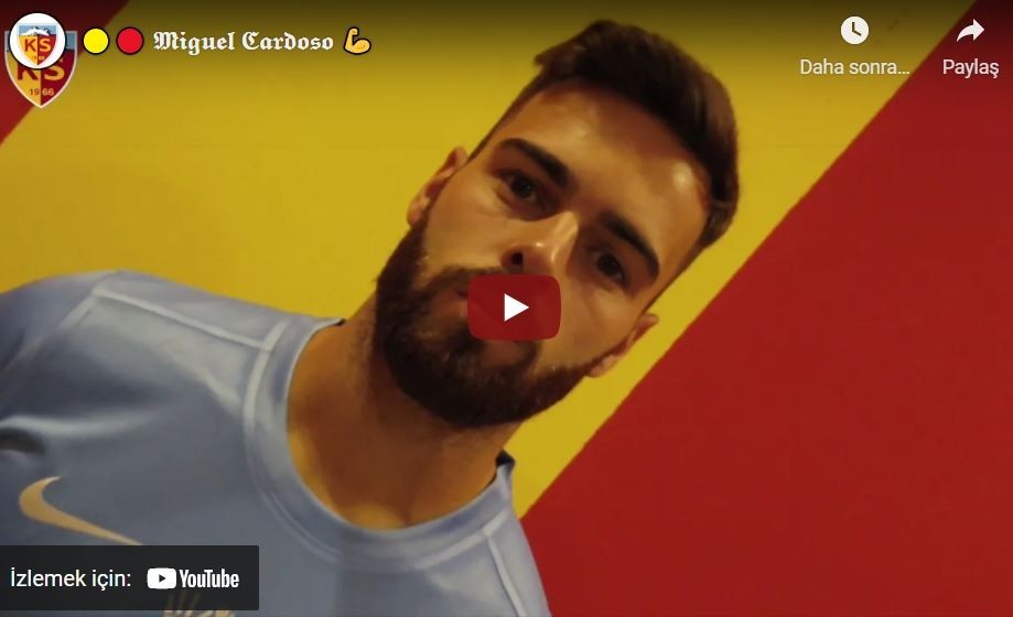 Kayserispor'dan Miguel Cardoso'ya Hoş Geldin Videosu