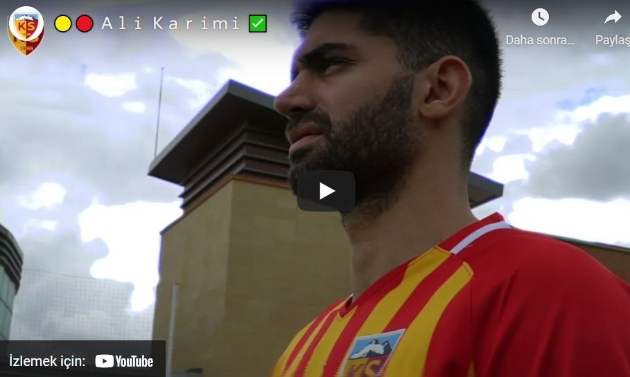 Kayserispor'dan Ali Karimi'ye Hoş Geldin Videosu