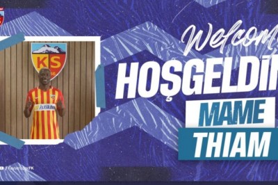 Kayserispor, Mame Thiam Baba ile 3 yıllık sözleşme imzaladı.