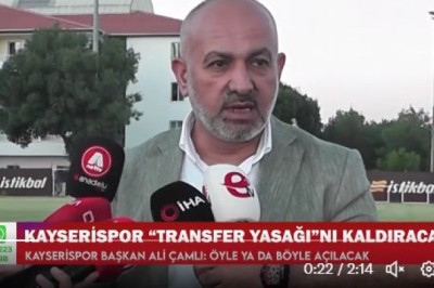 Başkan Ali Çamlı Transfer Yasağı İçin Neler Söyledi?