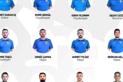 Kayserispor'un İsimsiz Kahramanları - Personeller 2023-2024