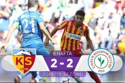 Kayserispor-Çaykur Rizespor Maçlarından Görüntüler-Video