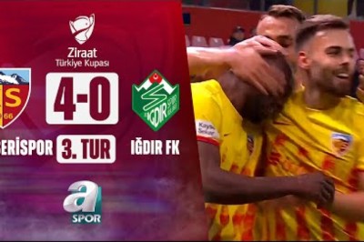 2023-2024 T.Kupası: Kayserispor 4-0 Iğdır FK Maçının Özet Görüntüleri