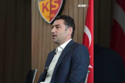 Kayserispor Teknik Direktörü Burak Yılmaz'ın İmza Törenindeki Açıklamaları