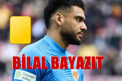 Kayserisporlu Kaleci Bilal Bayazıt Cezalı Duruma Düştü.