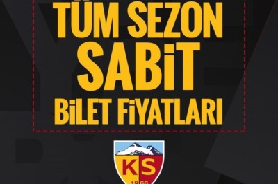 Kayserispor'da 2024-2025 Sezonu Bilet Fiyatları Açıklandı.