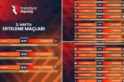 Kayserispor 5-6.Hafta ve Erteleme Maçının Programı Açıklandı.