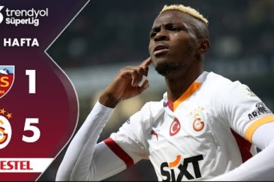 2024-2025 Süper Lig: Kayserispor 1-5 Galatasaray (Maç Özetleri)