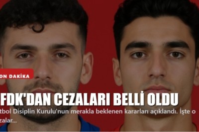 Kayserisporlu Abdulsamet Burak ve Berkan Aslan'ın Cezası Belli Oldu.
