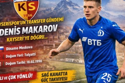 Kayserispor’da Transfer Gündemi: Denis Yevgenyeviç Makarov