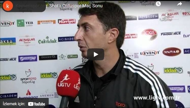 Shota; İyi Oynadık