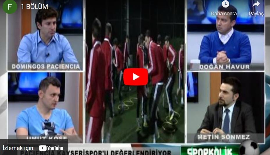 Kayserispor Teknik Direktörü Domingos Paciencia TV1'e Konuğu Oldu