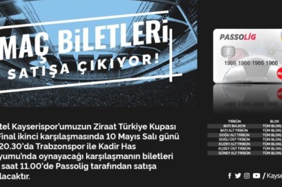 Kayserispor-Trabzonspor Kupa Maçının Biletleri Satışta