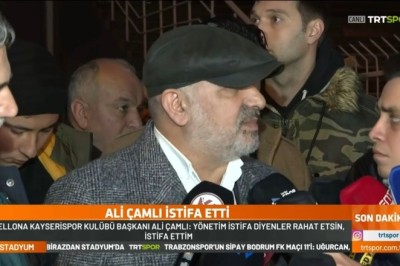 Başkan Ali Çamlı İstifa Etti 