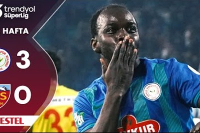 2024-2025 Süper Lig: Ç.Rizespor 3-0 Kayserispor (Maç Özetleri)