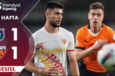 2024-2025 Süperlig: Başakşehir FK 1-1 Kayserispor (Maç Özetleri)
