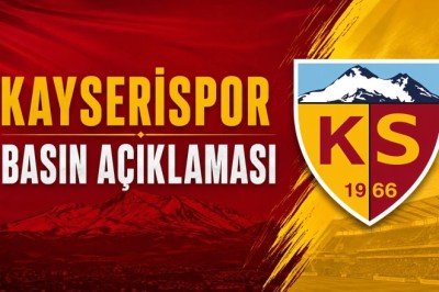 Kayserispor Yönetiminin Maç Sonu Basın Açıklaması